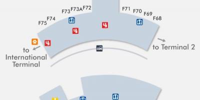 SFO空港ターミナル3の地図