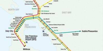 サンフランシスコエアポートbart地図