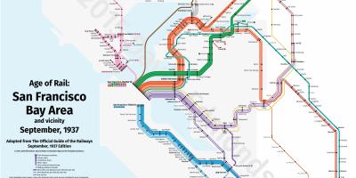 サンフランシスコ在住の路線図