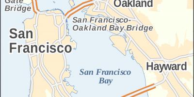 地図サンフランシスコゴールデンゲートブリッジ