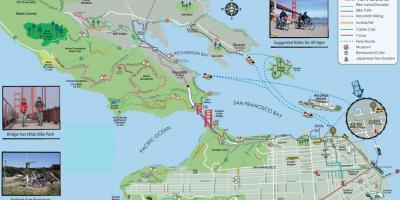 地図サンフランシスコバイクツアー