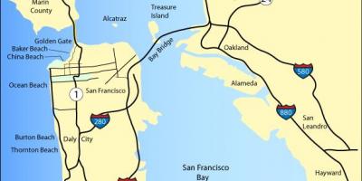 地図サンフランシスコビーチ