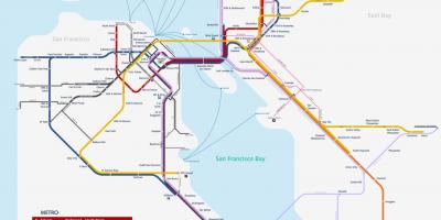 サンフランシスコ在住の地下鉄図