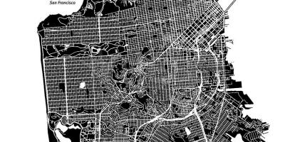 地図サンフランシスコのベクトル