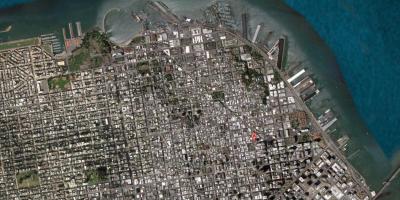 地図サンフランシスコ衛星