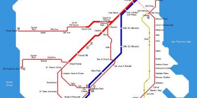 パ鉄道の地図
