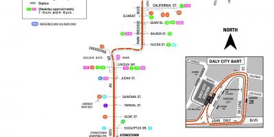 サンフランシスコバス28路線図
