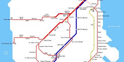 SFパ鉄道の地図