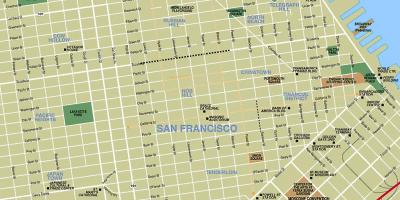 SFO繁華街の地図