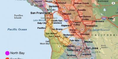 サンフランシスコの地図や周辺地域