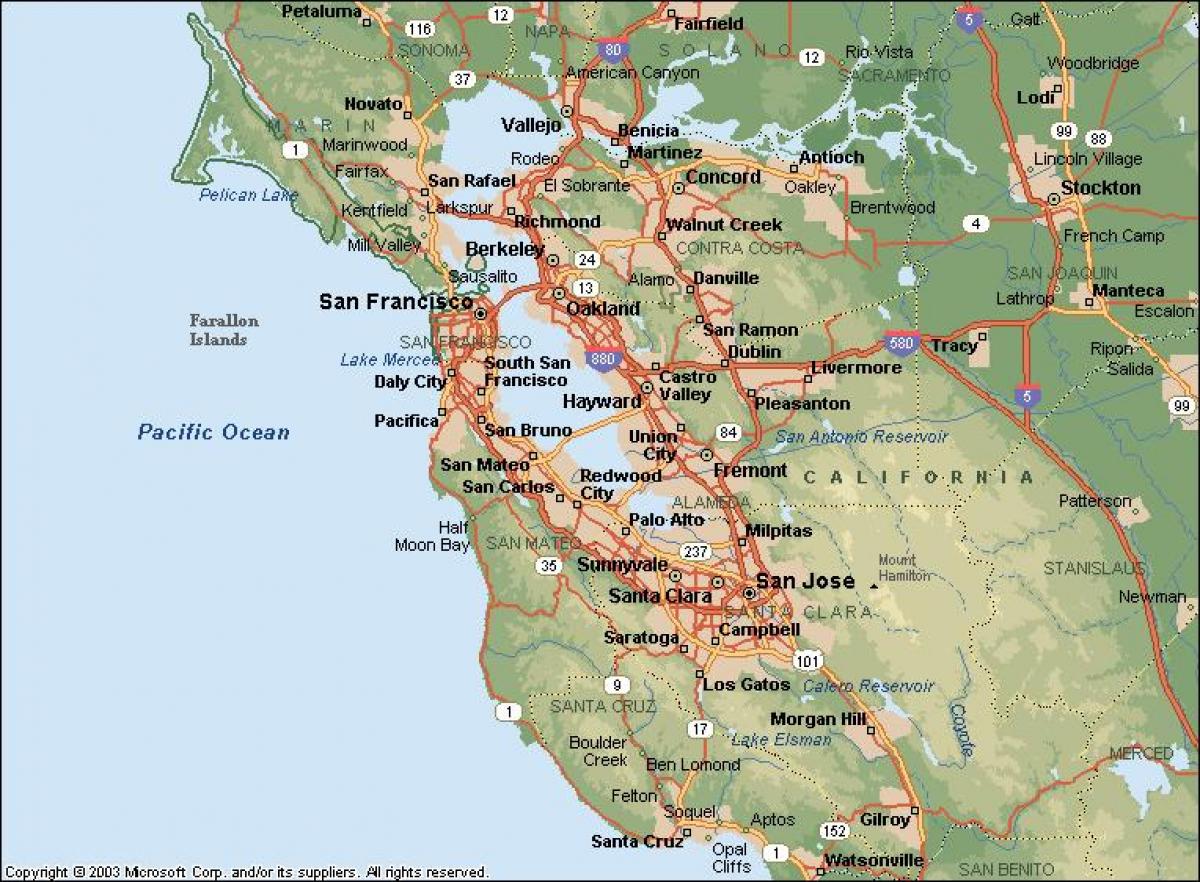 サンフランシスコ湾地図 Sf湾地図 カリフォルニア アメリカ