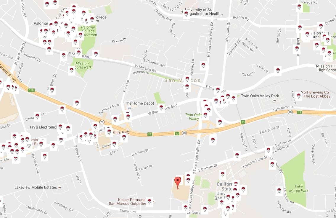 地図サンフランシスコビール
