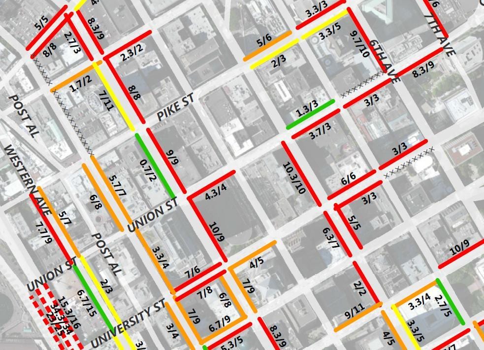 地図のサンフランシスコの2時間の駐車場