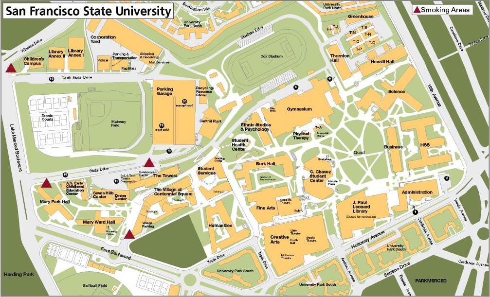 SF州立大学地図