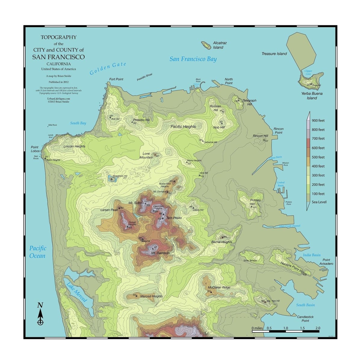 地図サンフランシスコtopo