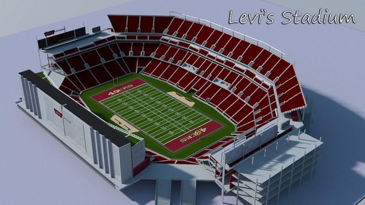 リーバイススタジアム3d地図