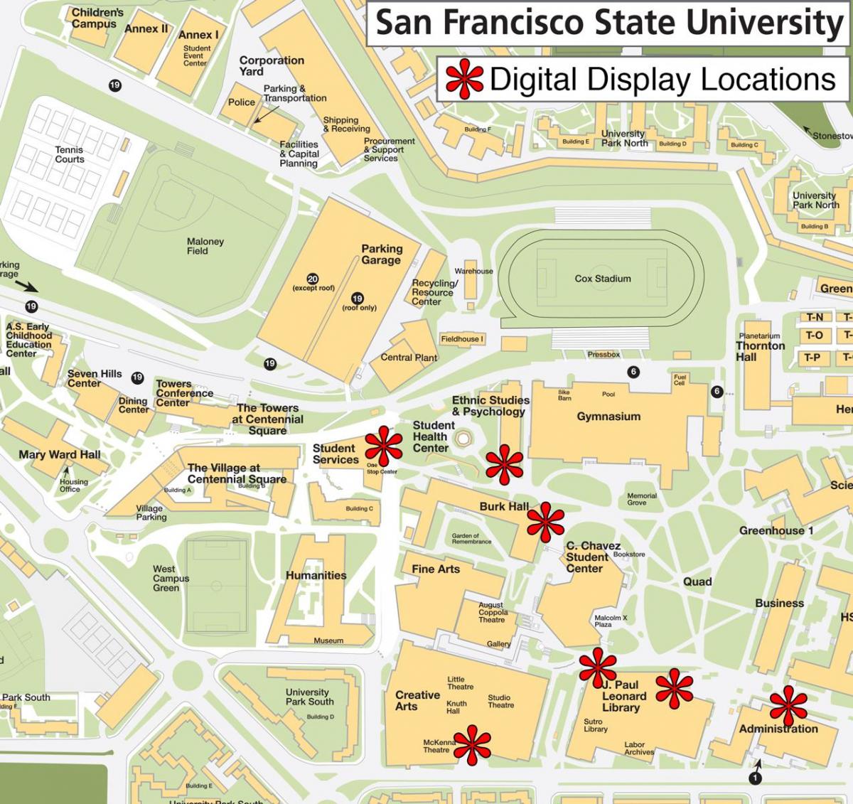 サンフランシスコ州立大学地図