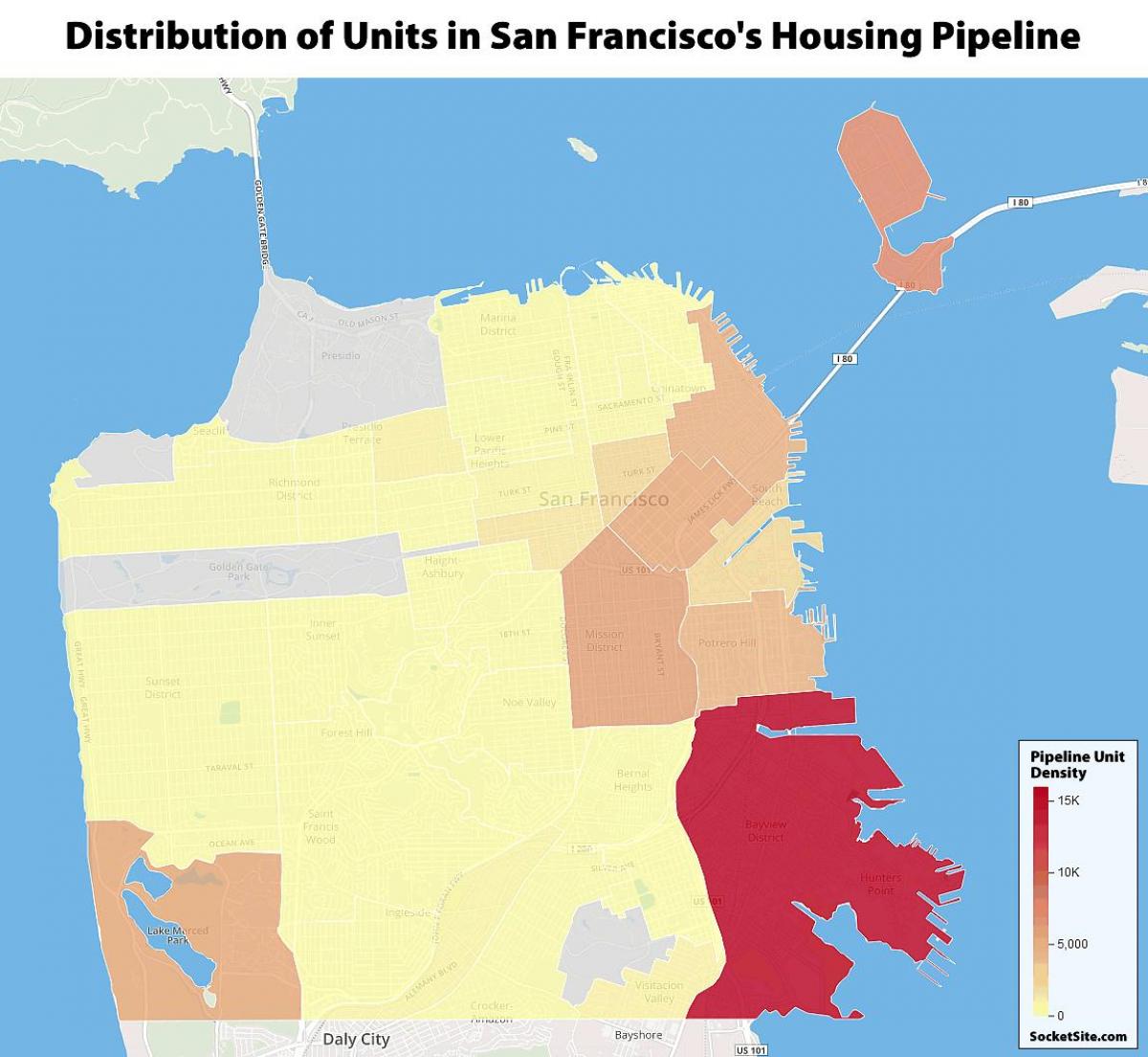 サンフランシスコ公営住宅の地図