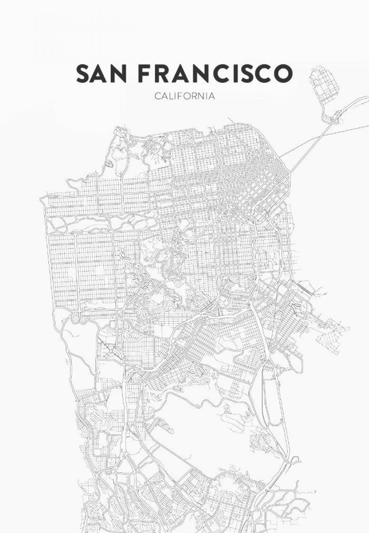 地図を印刷サンフランシスコ