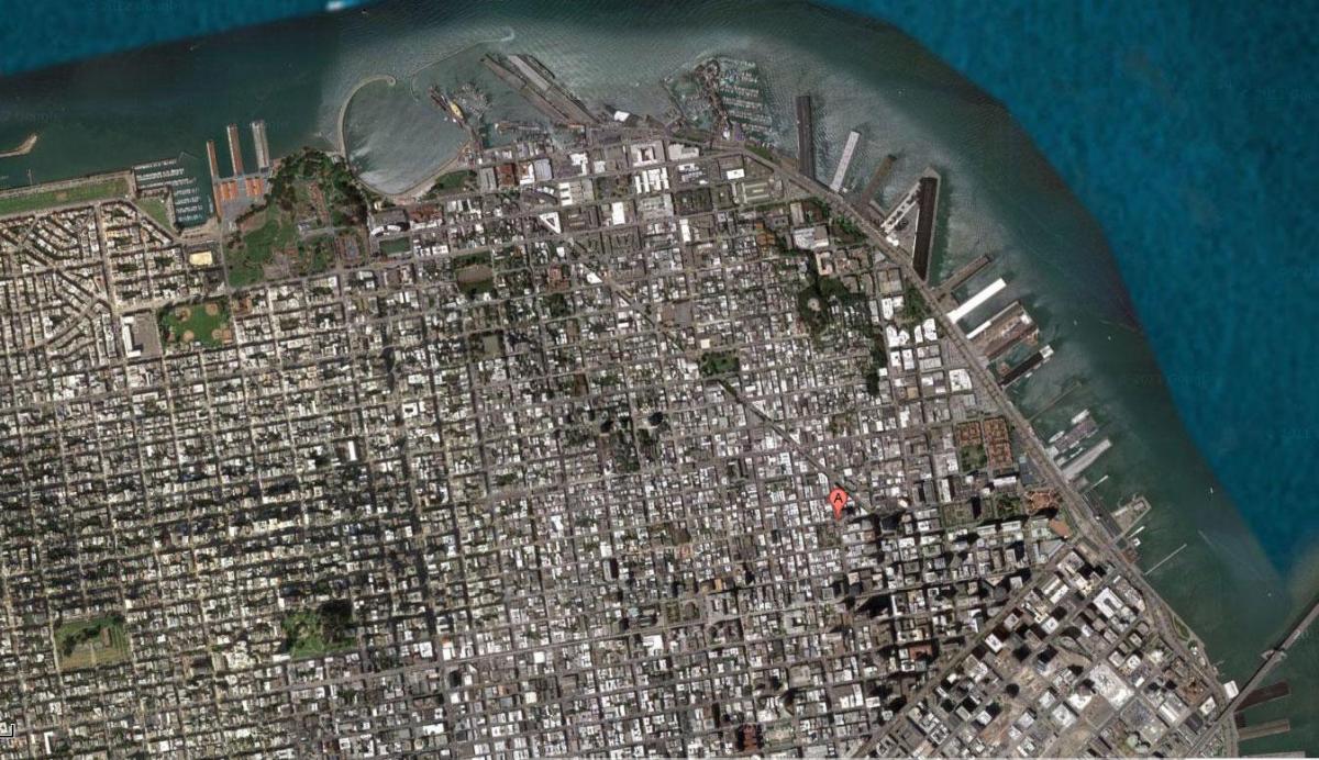 地図サンフランシスコ衛星