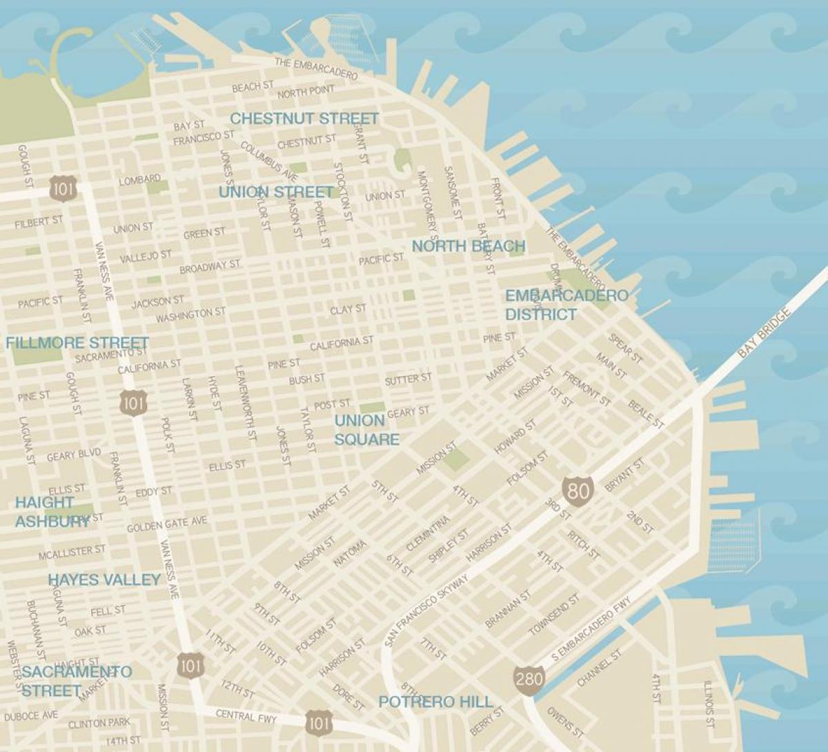 地図サンフランシスコ観