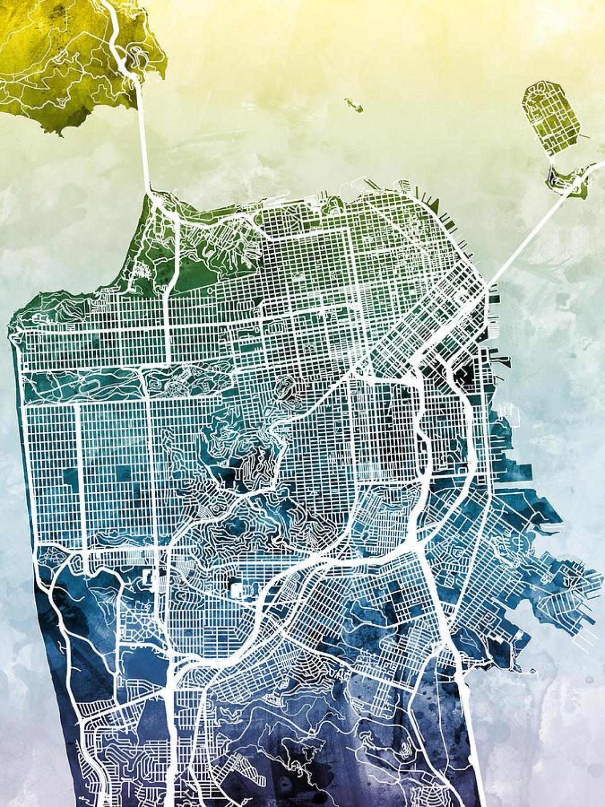 地図サンフランシスコ市美術