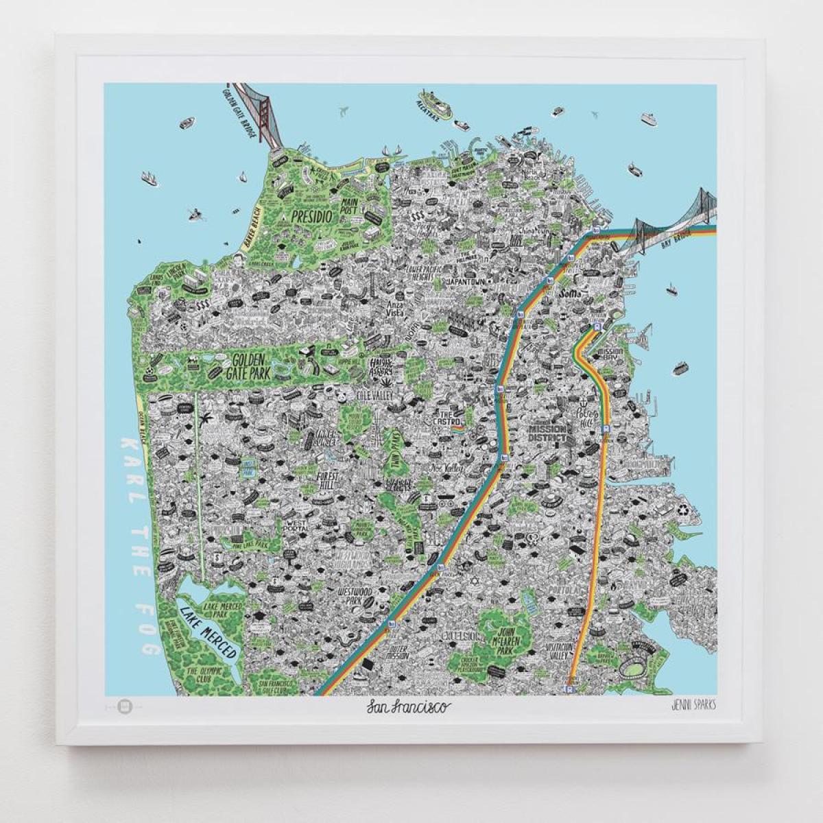 地図サンフランシスコ美術