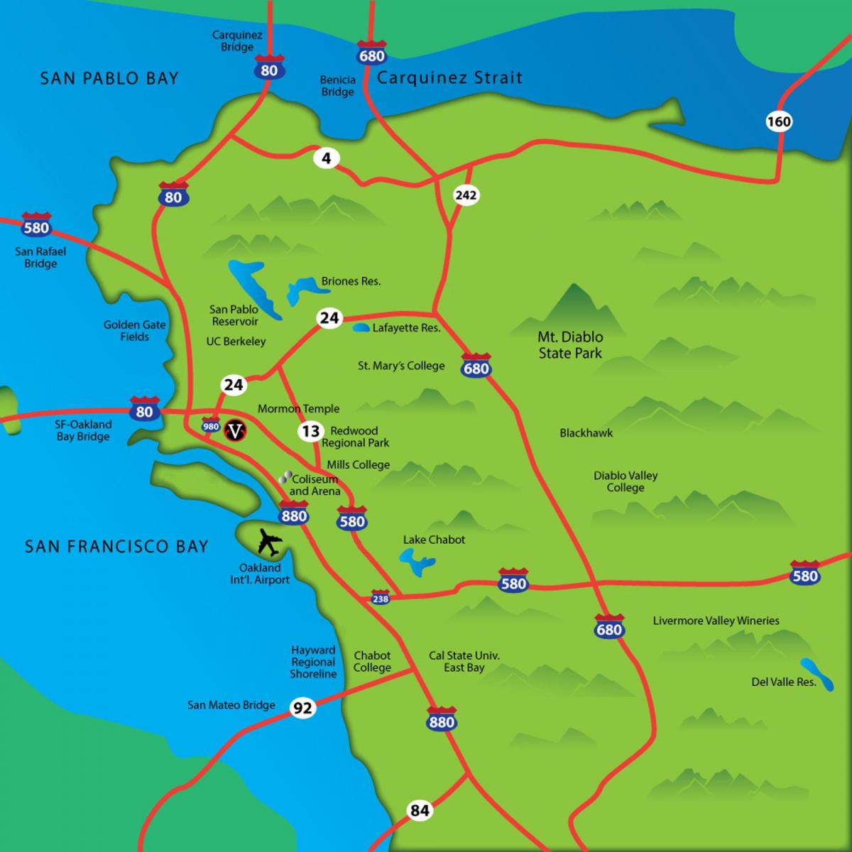 東カリフォルニア湾の地図
