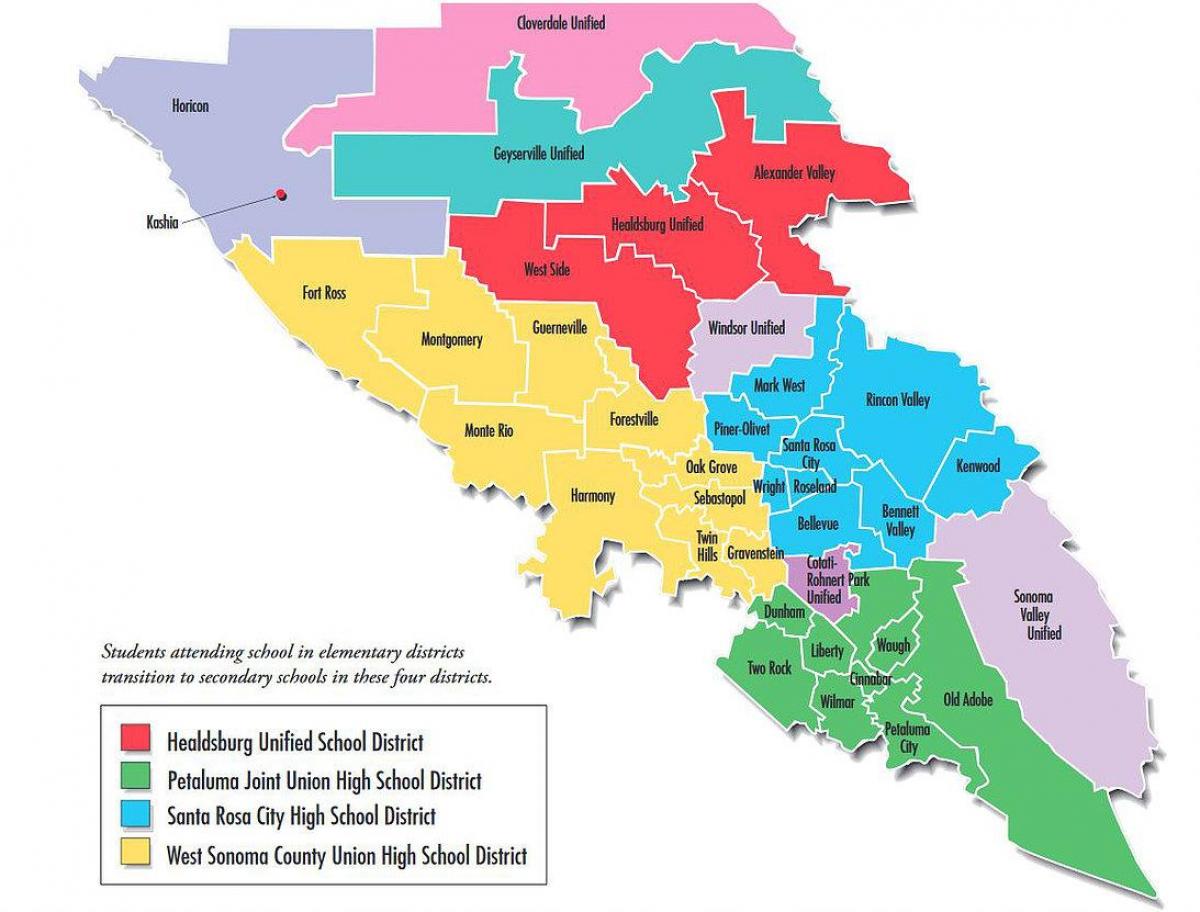 サンフランシスコの学区域地図