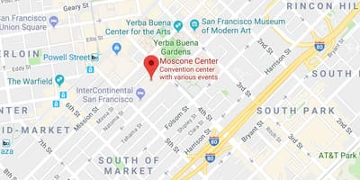 地図インターコンチネンタルホテルサンフランシスコ