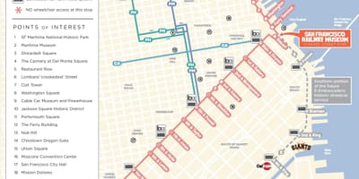 SFOケーブルカーの地図