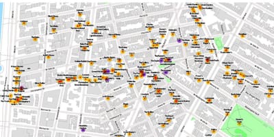 地図のア地区サンフランシスコ 