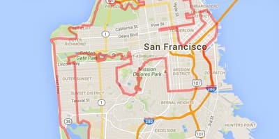 ゴールデンゲートパークバイクトレイル地図