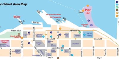 サンフランシスコの地図のう