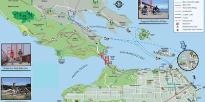 地図サンフランシスコバイクツアー