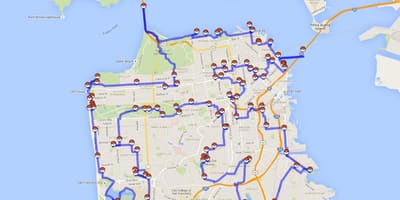 地図サンフランシスコのポケモン