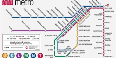 サンフランシスコ在住のメトロ地図
