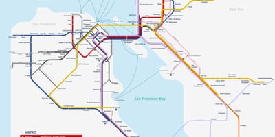 サンフランシスコ在住の地下鉄図