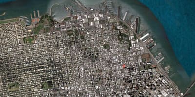 地図サンフランシスコ衛星