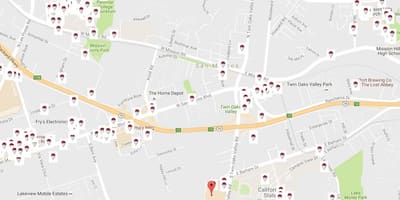 地図サンフランシスコビール