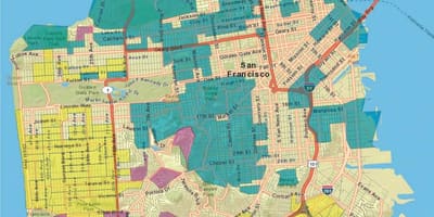 地図サンフランシスコのgis