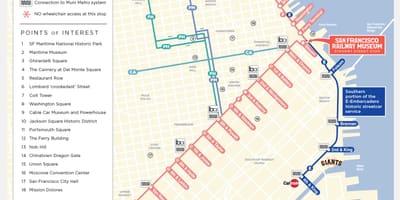 サンフランシスコケーブルカー予定地図