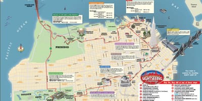 地図サンフランシスコ在住のファミリー向けホテ 