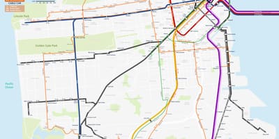 地図サンフランシスコ在住の乗継