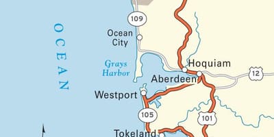 サンフランシスコの海岸線地図