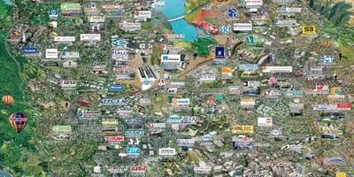 シリコンバレーのハイテク地図