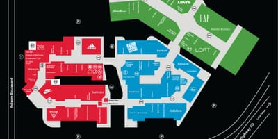 サンフランシスコのプレミアムアウトレット地図