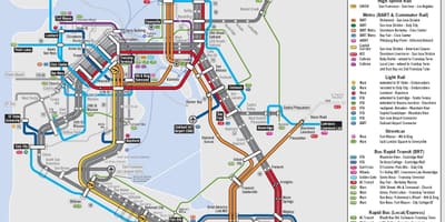 サンフランシスコ交通地図