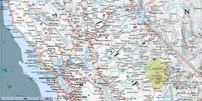 地図の北サンフランシスコ