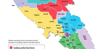 サンフランシスコの学区域地図